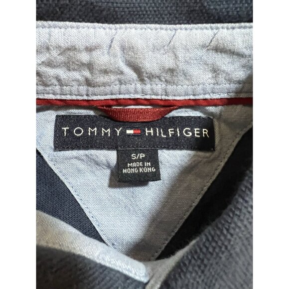 Vintage Tommy Hilfiger Mens Small Blue Paisley Button Short Sleeve Y2K. - Picture 3 of 10